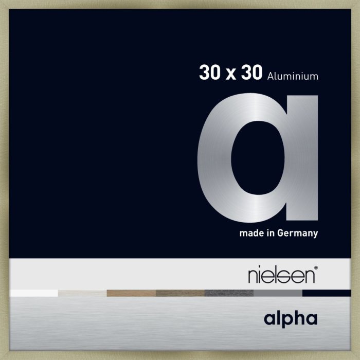 Hliníkový rám na obrazy Nielsen Alpha TCSC 30x30 cm z broušené nerezové oceli