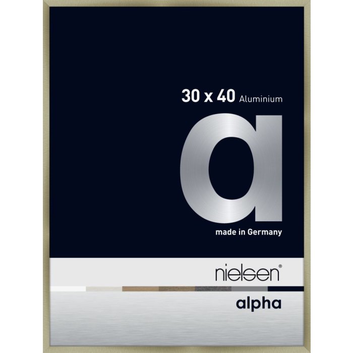 Hliníkový obrazový rám Nielsen Alpha TCSC 30x40 cm z broušené nerezové oceli