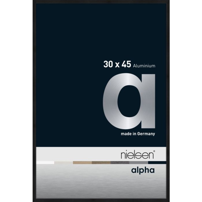 Hliníkový obrazový rám Nielsen Alpha TCSC 30x45 cm eloxovaný černý matný