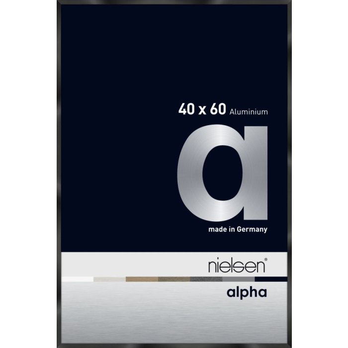 Hliníkový obrazový rám Nielsen Alpha TCSC 40x60 cm eloxovaný černý lesklý