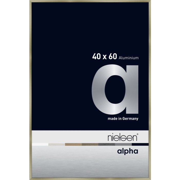 Hliníkový obrazový rám Nielsen Alpha TCSC 40x60 cm z broušené nerezové oceli