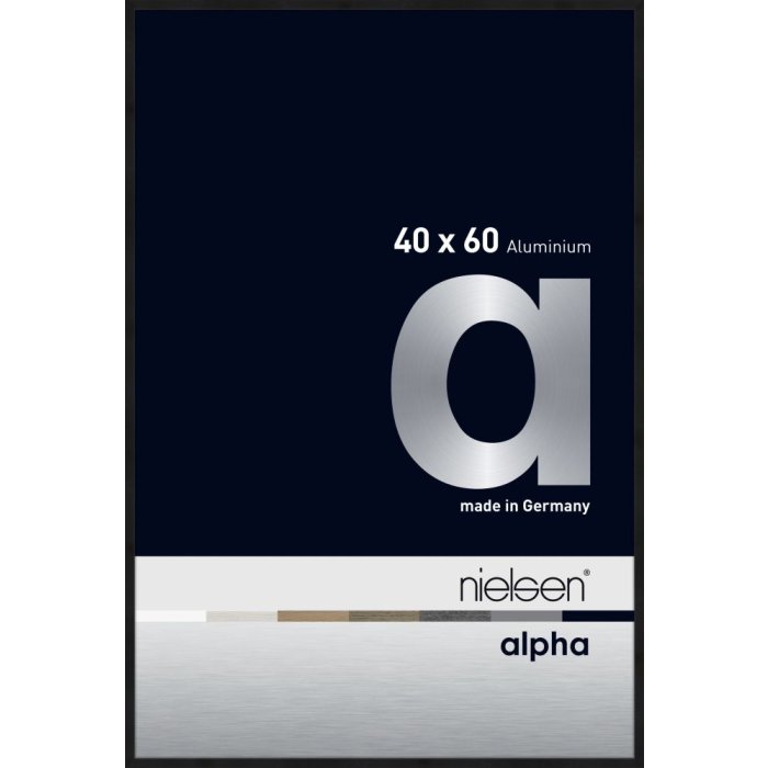 Hliníkový obrazový rám Nielsen Alpha TCSC 40x60 cm eloxovaný černý matný