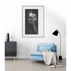 Hliníkový obrazový rám Nielsen Alpha TCSC 50x50 cm eloxovaný černý matný