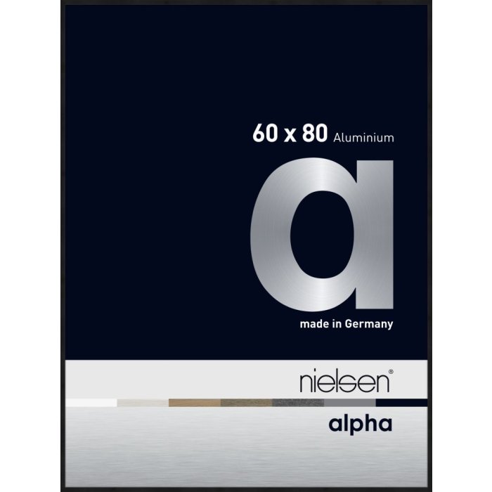 Hliníkový obrazový rám Nielsen Alpha TCSC 60x80 cm eloxovaný černý matný