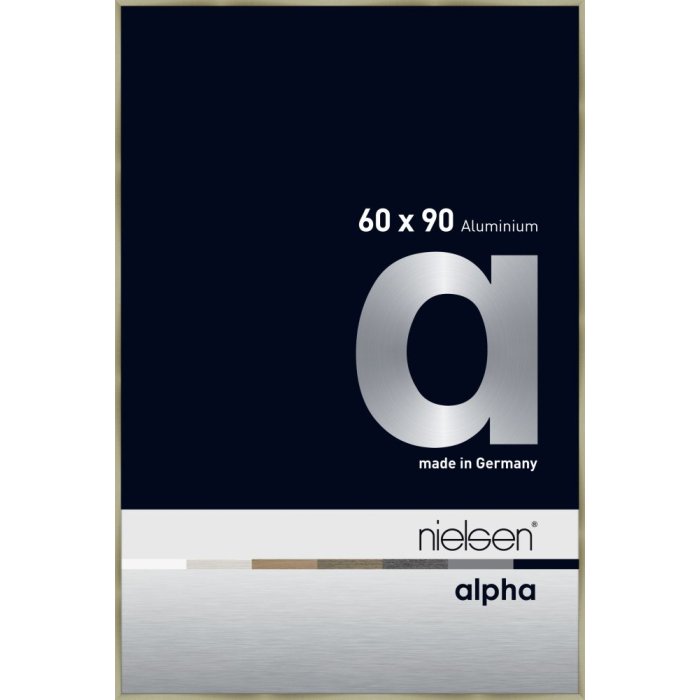 Hliníkový obrazový rám Nielsen Alpha TCSC 60x90 cm z broušené nerezové oceli
