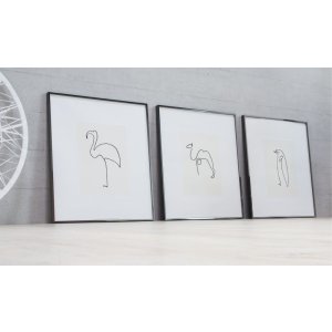 Hliníkový obrazový rám Nielsen Alpha TCSC 70x70 cm eloxovaný černý matný