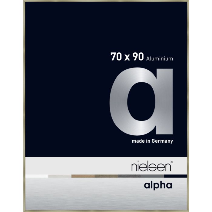Hliníkový obrazový rám Nielsen Alpha TCSC 70x90 cm z broušené nerezové oceli