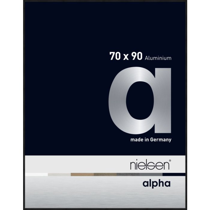 Hliníkový obrazový rám Nielsen Alpha TCSC 70x90 cm eloxovaný černý matný