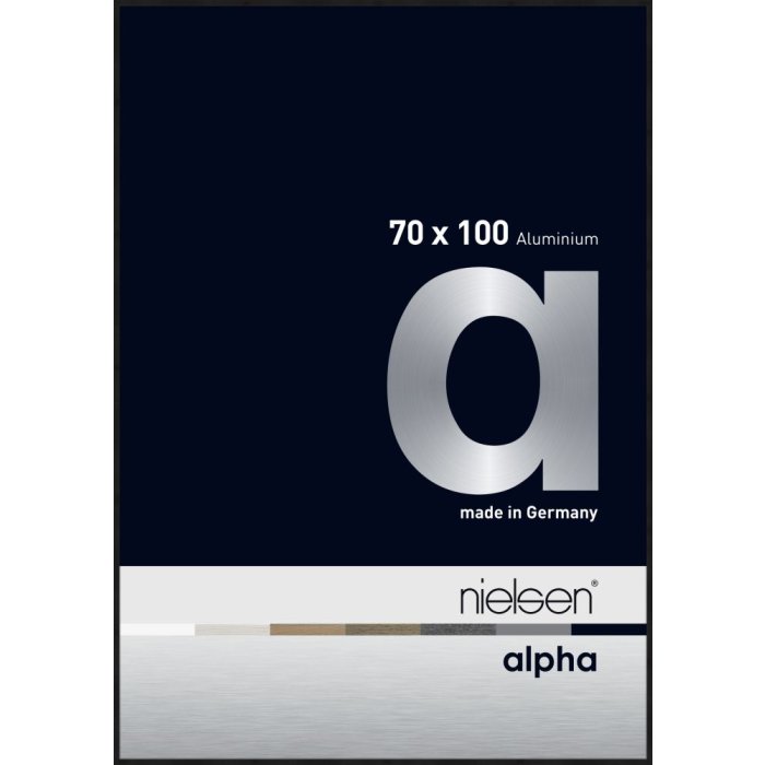 Hliníkový obrazový rám Nielsen Alpha TCSC 70x100 cm eloxovaný černý matný