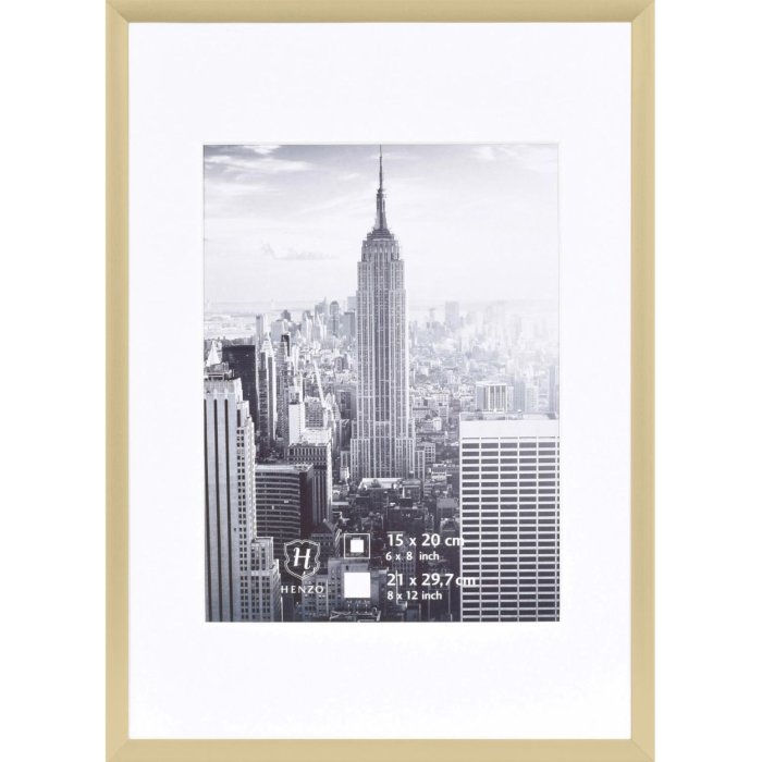 Henzo hliníkový rám Manhattan 21x30 cm zlatý