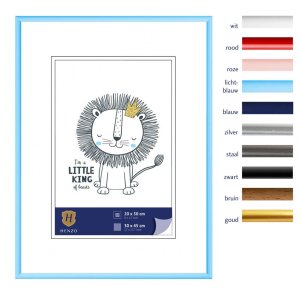 Plastový rám Henzo Napoli 30x45 cm světle modrý