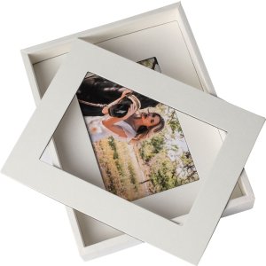 Passepartout rám na obraz 10x15 cm krémový