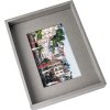 Passepartout rám na fotografie 10x15 cm šedý