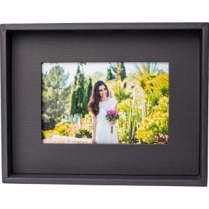 Passepartout rám na fotografie 10x15 cm černý