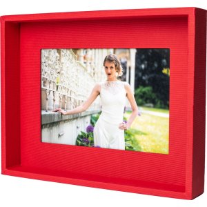 Passepartout rámeček na fotografie 10x15 cm červený