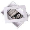 Passepartout rám na fotografie 13x18 cm bílý