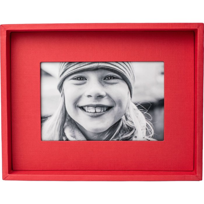 HNFD Passepartout rám na fotografie 13x18 cm červený