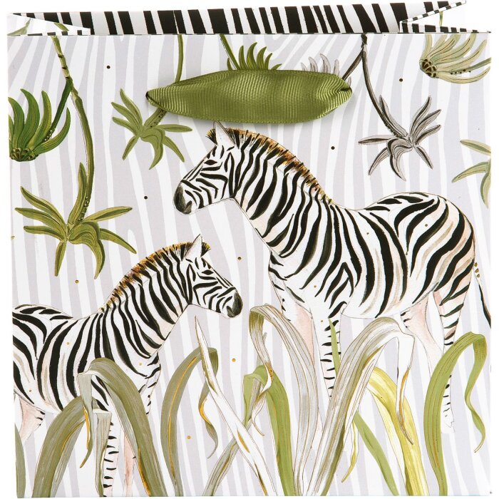 Dárková taška Wild Life Zebra 18x18x8 cm