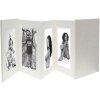 Deknudt lněné leporelo 8 fotografií 15x20 cm šedé passe-partout leporelo