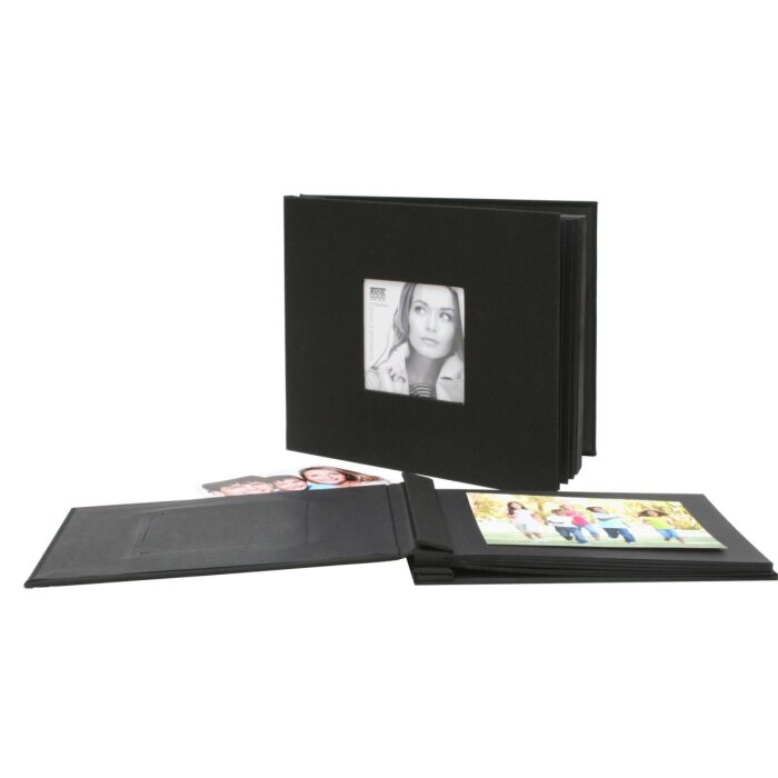 Šroubovací album A66DH240SI plátěný obal černý 30x30 cm