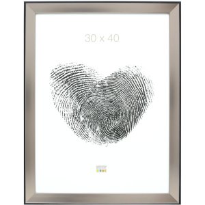Plastový rám S45FD2 stříbrný 30x40 cm antireflexní sklo