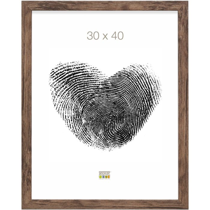 Dřevěný rám S45RH3AR hnědý 30x40 cm antireflexní sklo