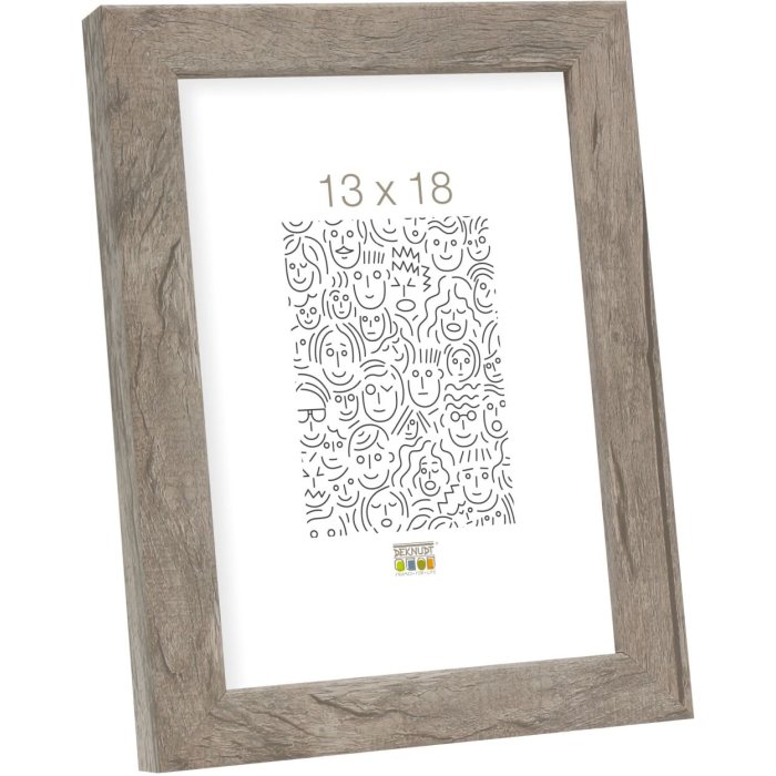 Dřevěný rám S45RH7AR šedobéžový 15x20 cm antireflexní sklo
