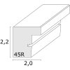 Deknudt dřevěný rám S45RJ1AR světlý dub 15x20 cm antireflexní sklo