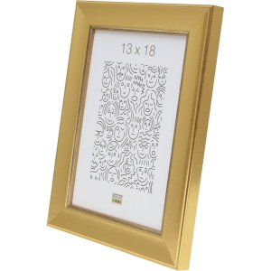 Dřevěný rám S45YA1 zlatý 10x15 cm normální sklo