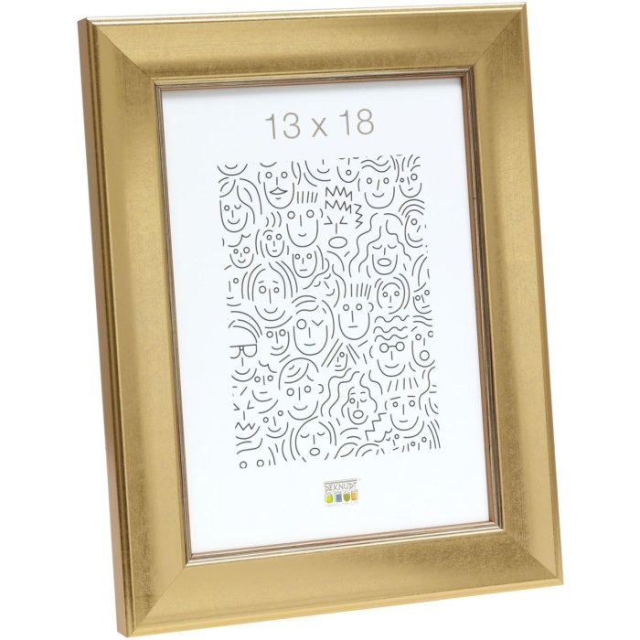 Dřevěný rám S45YA1 zlatý 20x20 cm antireflexní sklo