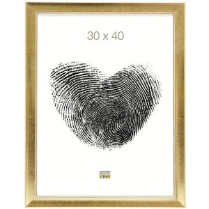 Dřevěný rám S45YA1 zlatý 40x50 cm antireflexní sklo