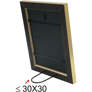 Dřevěný rám S45YA1 zlatý 40x50 cm antireflexní sklo