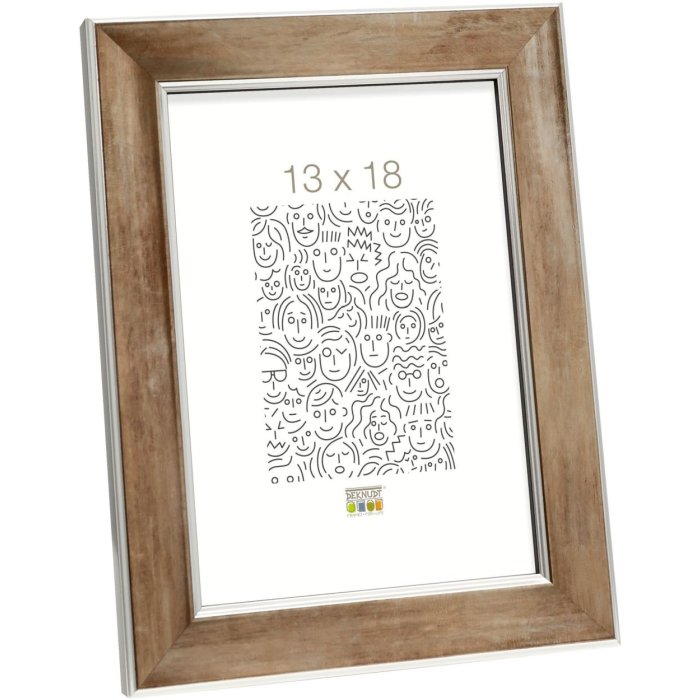 Dřevěný rám S45YD bronz 30x40 cm antireflexní sklo