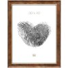 Dřevěný rám S46EA3 Zlatý okraj 13x18 cm antireflexní sklo