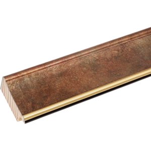 Dřevěný rám S46EA3 Zlatý okraj 15x15 cm antireflexní sklo