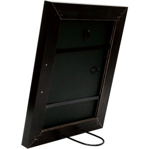 Dřevěný rám S46EA3 Zlatý okraj 21x30 cm antireflexní sklo
