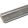 Dřevěný rám S46E stříbrný okraj 20x20 cm šedé antireflexní sklo