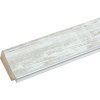 Dřevěný rám S46E stříbrný okraj 15x20 cm bílé antireflexní sklo