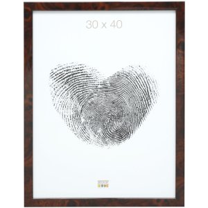 Rámeček na obraz S46RG tmavé dřevo burl 10x15 cm