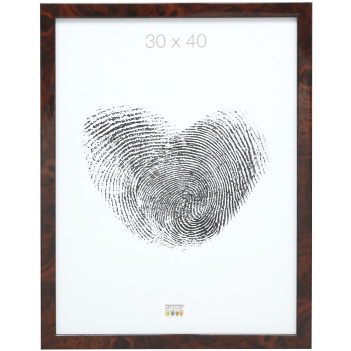 Rám na obraz S46RG tmavé dřevo burl 30x40 cm