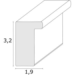 Plátěný obrazový rám S46V stříbrný 20x30 cm