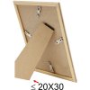 Plastový rám S46WG bílý okraj přírodní 10x15 cm