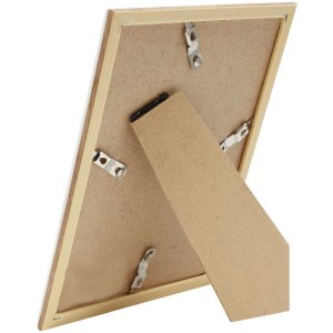 Plastový rám S46WG bílý přírodní okraj 13x18 cm