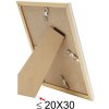 Plastový rám S46WG přírodní světlý okraj bílý 10x15 cm