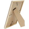 Plastový rám S46WG přírodní okraj bílý 13x18 cm