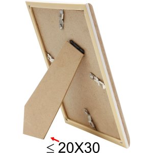 Plastový rám S46WG přírodní okraj bílý 20x30 cm