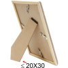 Plastový rám S46WG přírodní okraj bílý 20x30 cm