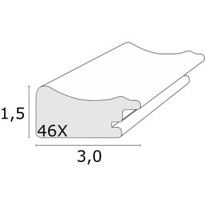 Rámeček na obraz S46XF bílý 15x20 cm
