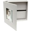 Deknudt USB box úložný box lněný šedý 13x13 cm