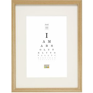 Dřevěný rám S66KH1 přírodní 30x45 cm s paspartou